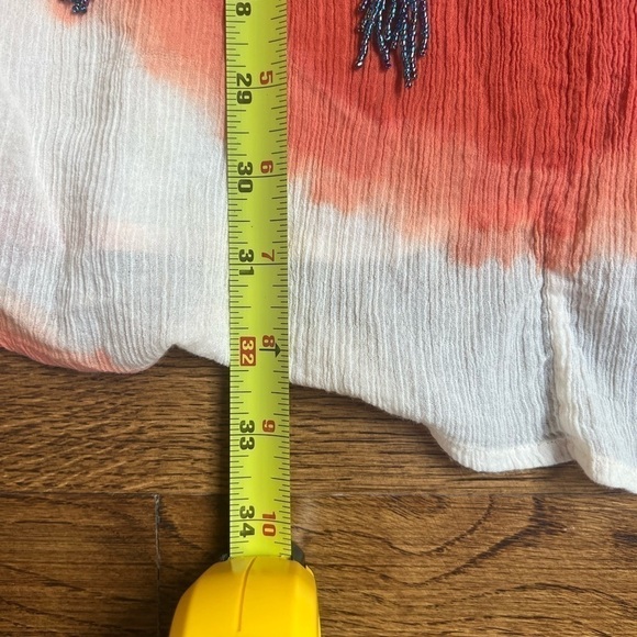 Calypso St. Barths babydoll gauze ombre tribal pattern swim coverup size XS - Picture 9 of 12